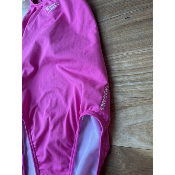 Speedo One Piece Swimsuit Endurance Hot Pink Size 10 - Picture 3 of 5